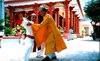 Master NANG and a Shaolin monk in Vietnam